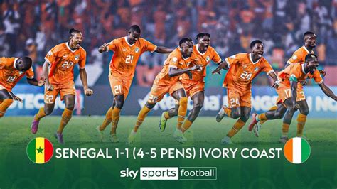 Senegal 1-1 (4-5 pens) Ivory Coast | AFCON highlights | Video | Watch TV Show | Sky Sports