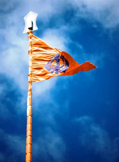 Nishan Sahib the Sikh Flag Banner and Insignia of Khalsa Nation ...