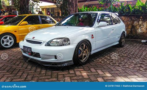 Modified Honda Civic Type R EK9 Hatchback in a Car Meet Editorial Image ...