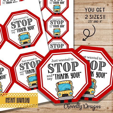 Free Bus Driver Appreciation Printables