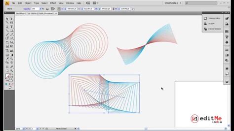 Adobe Illustrator Blend Tool - YouTube