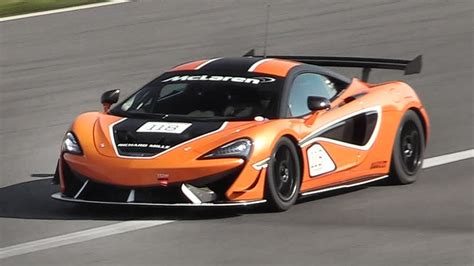 McLaren 570S GT4 In Action on Track - Accelerations, Fly Bys ...