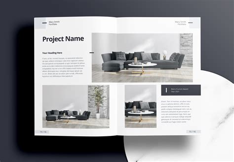 Free Indesign Modern Interior Portfolio Templates