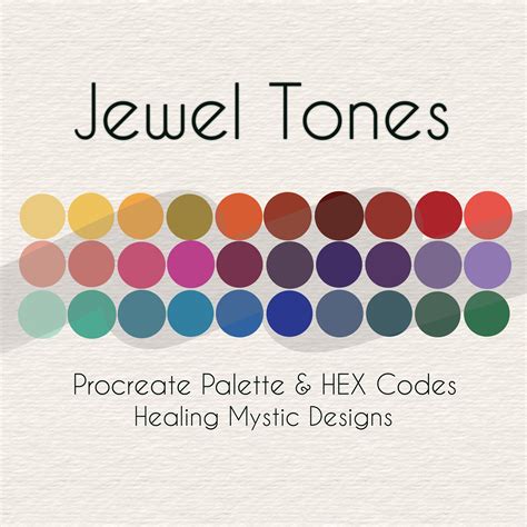 Procreate Palette Jewel Tones Color Scheme For Procreate | ubicaciondepersonas.cdmx.gob.mx