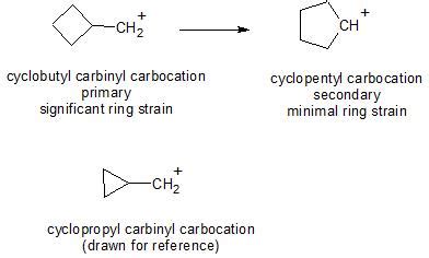 organic chemistry - Ring expansion from a given cyclic carbocation ...