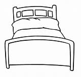 Bed Printable Coloring Page  Free Pages For Kids sketch template