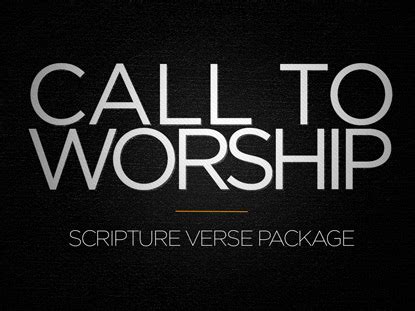 Scripture Call To Worship Package | Hope Oakville Media | WorshipHouse ...