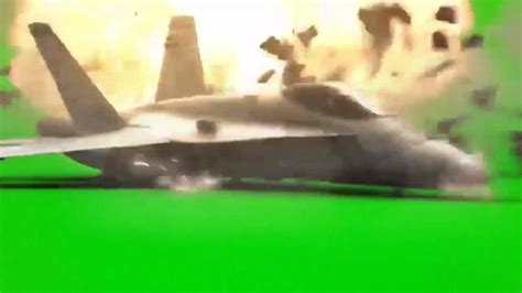 Jet crash on green screen | Greenscreen, Green, Action movies