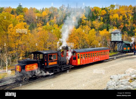 The Mount Washington Cog Railway in New Hampshire USA Stock Photo - Alamy