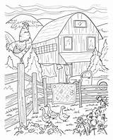 Farm Scene Coloring Pages sketch template