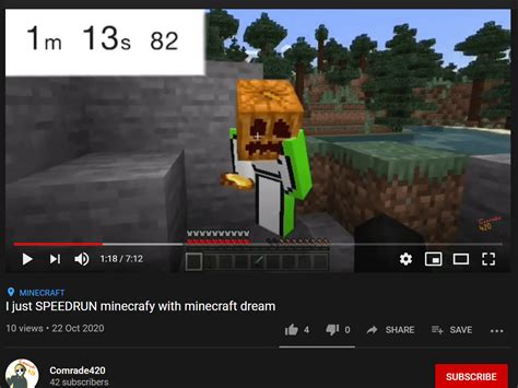 He just speedrun minecrafy with minecraft dream : r/Dream_Minecraft