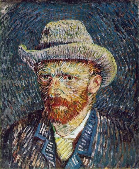 Van_Gogh_Vincent-Self-Portrait_with_Felt_Hat | Van gogh self portrait ...