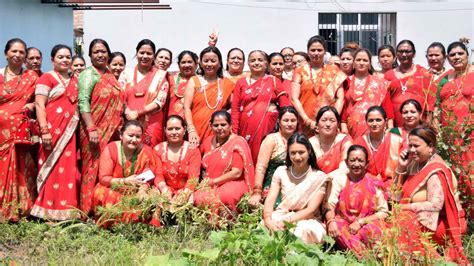 Teej celebration at the Women center | Volunteer Nepal Volunteering in ...