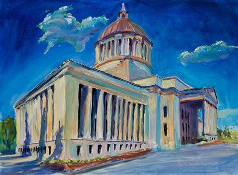 Portfolio of paintings of historic buildings, bridges and boats around Puget Sound, Mark Howard ...