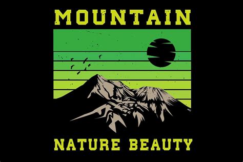 Mountain nature beauty silhouette design 3392762 Vector Art at Vecteezy