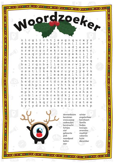 Woordzoeker Kerstpuzzel Kleurplaten Kerst Kerstmis Uitprinten | Porn ...