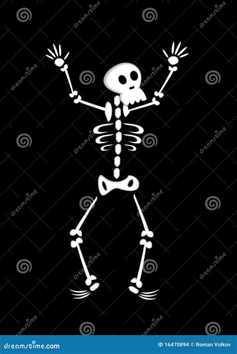 Funny Cartoon Skeleton Stock Images - Image: 16470894