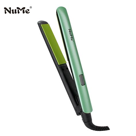 NuMe Ceramic hair straightener Professional Flat Iron 2 in 1 Curler Hair Rollers Curling Irons ...