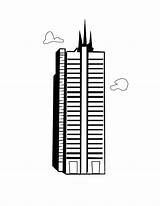 Petronas Skyscraper Rascacielos Burj Khalifa Buildings Edificios  sketch template