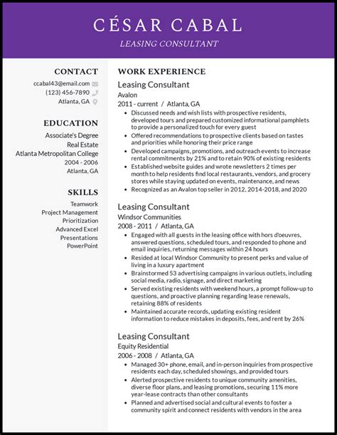 Consulting Resume Template