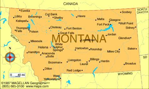 Montana Atlas: Maps and Online Resources | Infoplease.com | Montana, Montana road trips, Big sky ...