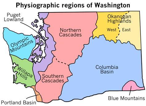 Geography Quiz #1: The Seven Regions Of Washington Diagram, 57% OFF