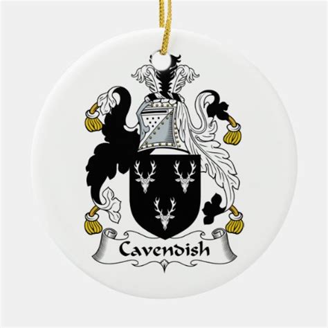 Cavendish Family Crest Ceramic Ornament | Zazzle