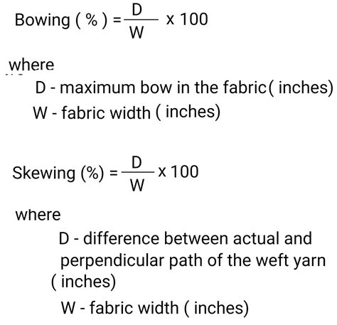 Textile Adviser: TESTING OF BOWING OR SKEWING IN THE FABRIC