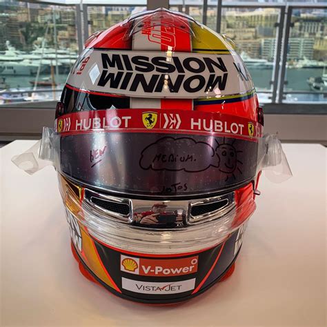 Charles Leclerc Helmet Design : Video: Charles Leclerc's special ...