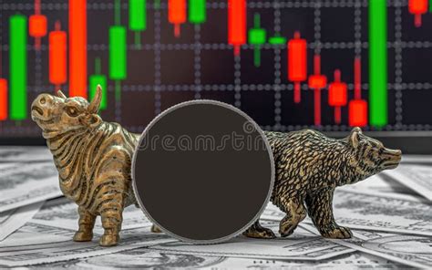 Figures of a Bull and a Bear As Symbols of Stock Trading Stock Photo ...