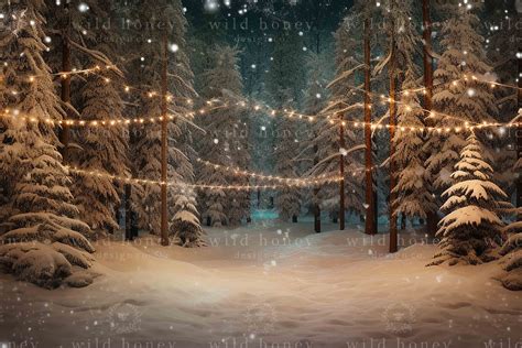 Christmas Lights Digital Backdrop | Layer Styles ~ Creative Market