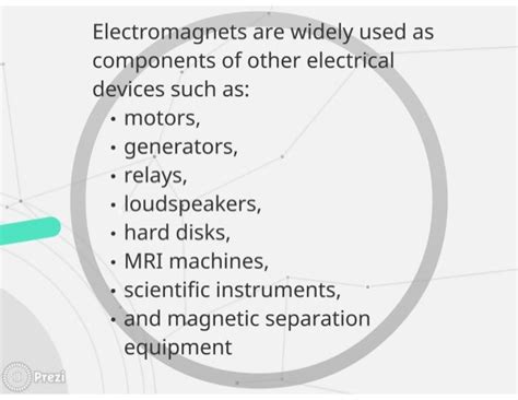 Uses of electromagnets