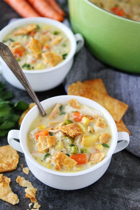 Chicken Pot Pie Soup - Two Peas & Their Pod