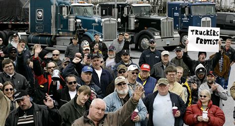 To Protest Fuel Costs, Truckers Plan Idle Day - The New York Times