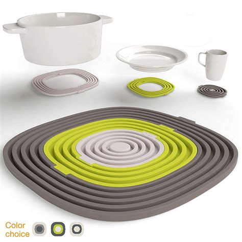 Jeobest Silicone Trivet Mats - Silicon Coaster Trivet Mat - 3 PCS / Set Premium Silicone Mats ...