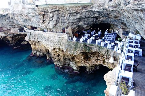 Grotta Palazzese restaurant, Via Narciso 59, Polignano a Mare (Bari ...