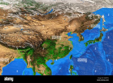 Ríos Del Mapa De Asia Oriental