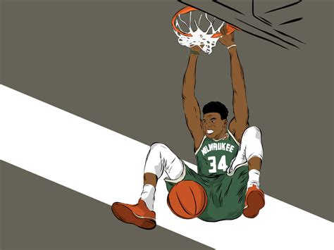 giannis antetokounmpo. by Patrick Understeller on Dribbble