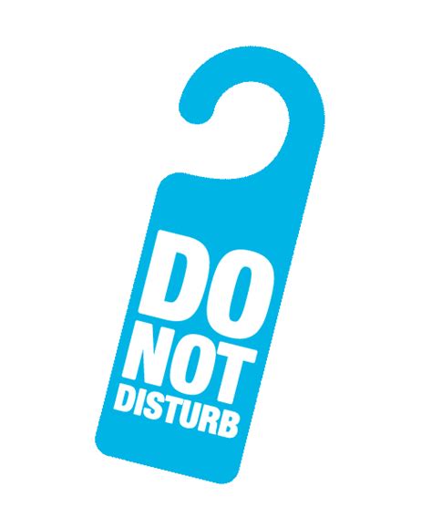 Knock Do Not Disturb Sticker by Vibe Hotel Singapore