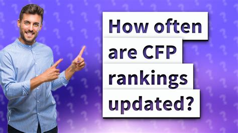 How often are CFP rankings updated? - YouTube