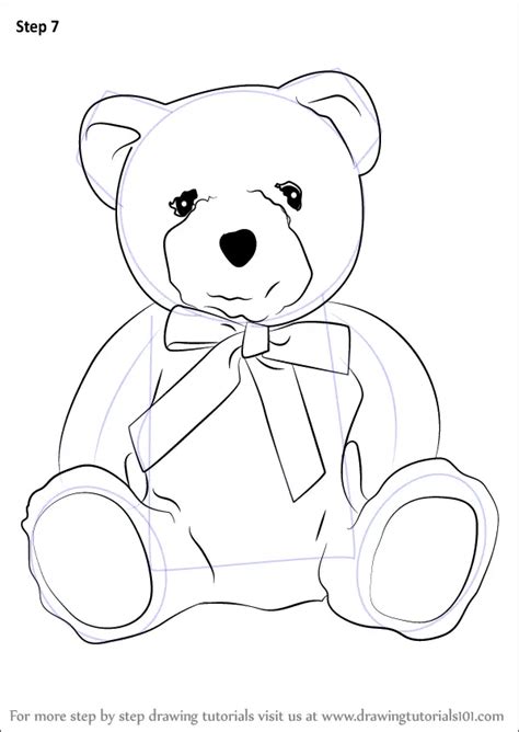 Learn How to Draw a Teddy Bear (Soft Toys) Step by Step : Drawing Tutorials