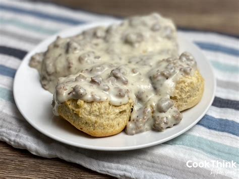 Copycat McDonald’s Gravy Biscuit - CookThink