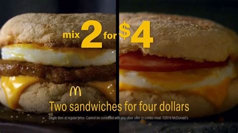 McDonald's TV Commercial, 'Breakfast Deals: Two Sandwiches for $4' - iSpot.tv