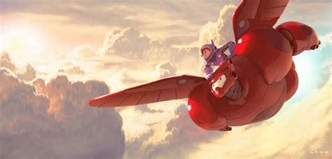 ArtStation - Baymax and Hiro Flying, ryan lang | Big hero, Disney ...