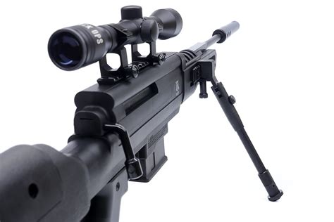 Black Ops Sniper Rifle S – Hunting Pellet Air Rifle Airgun with Suppressor – Included Scope and ...