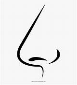 Nose coloring sketch template