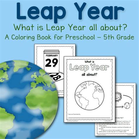 Leap Year Coloring Pages | Leap year, Coloring books, Preschool