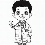 Coloriage Docteur Mignon  Télécharger Et Imprimer Gratuit Sur sketch template