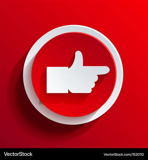 Red circle icon eps10 Royalty Free Vector Image