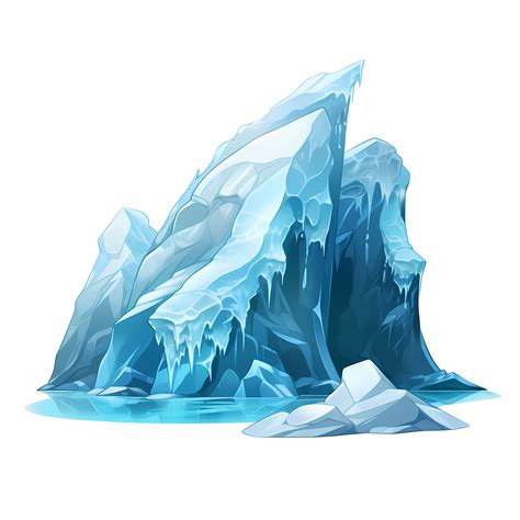 frozen water piece iceberg in cartoon style 29091759 PNG